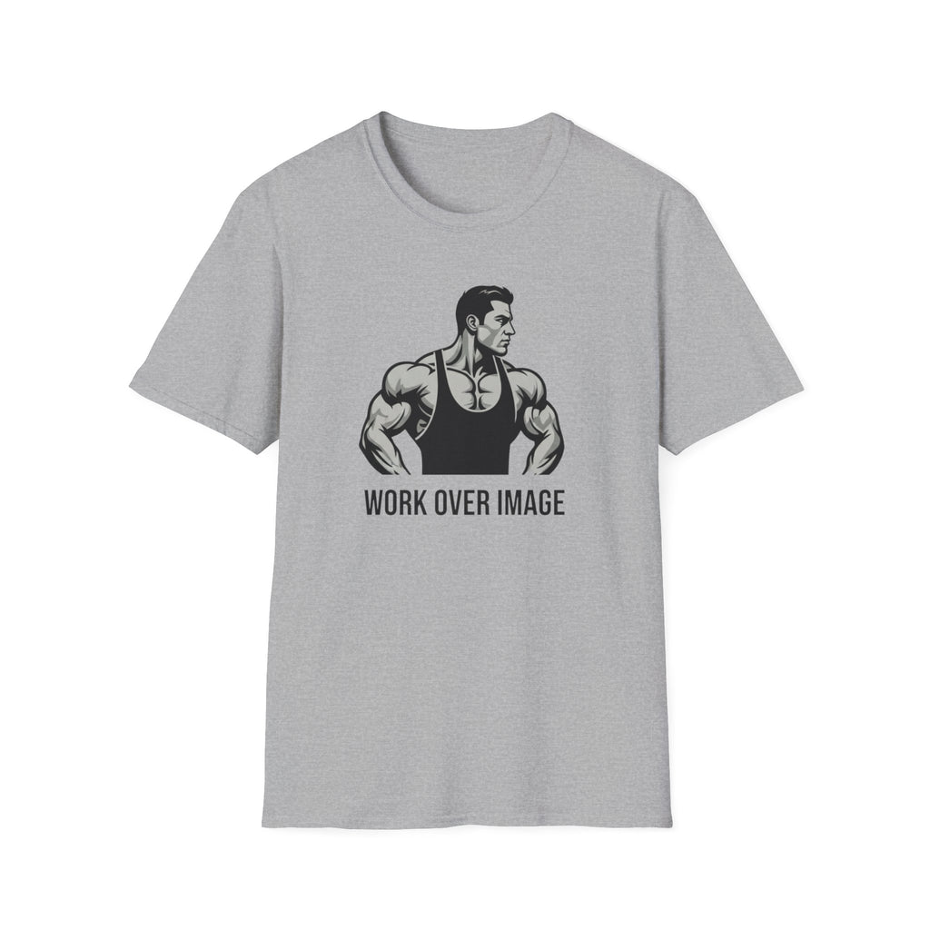 Work Over Image T-Shirt