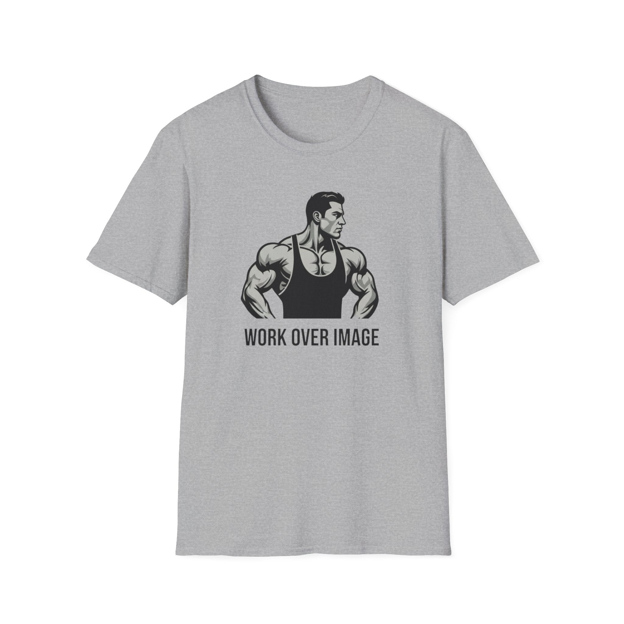 Work Over Image T-Shirt