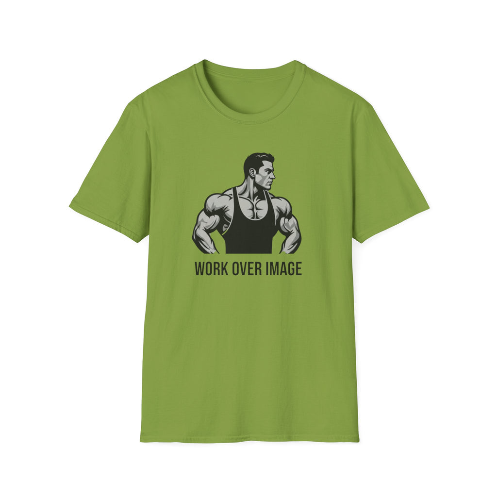Work Over Image T-Shirt