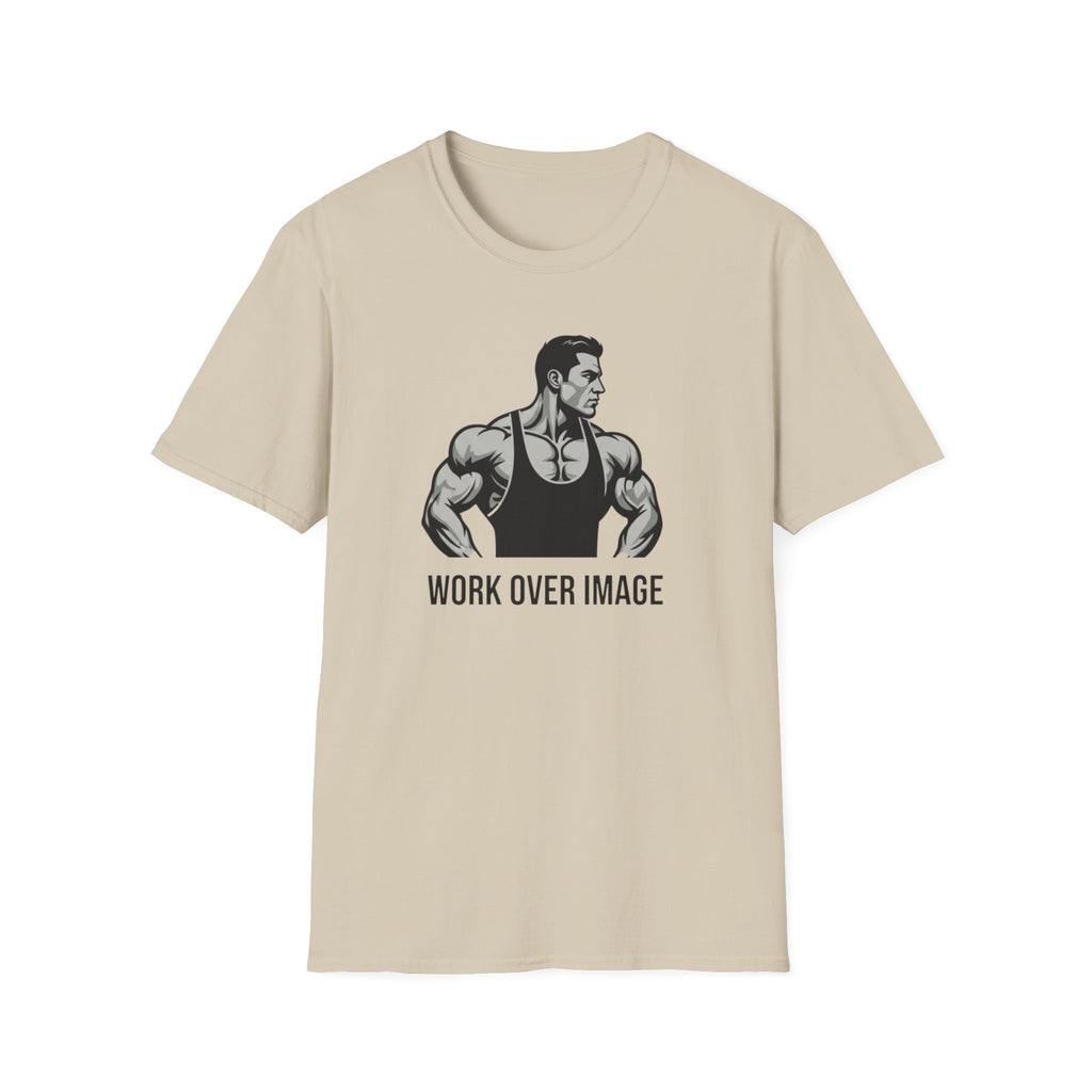 Work Over Image T-Shirt