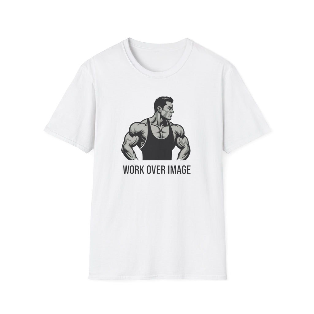 Work Over Image T-Shirt