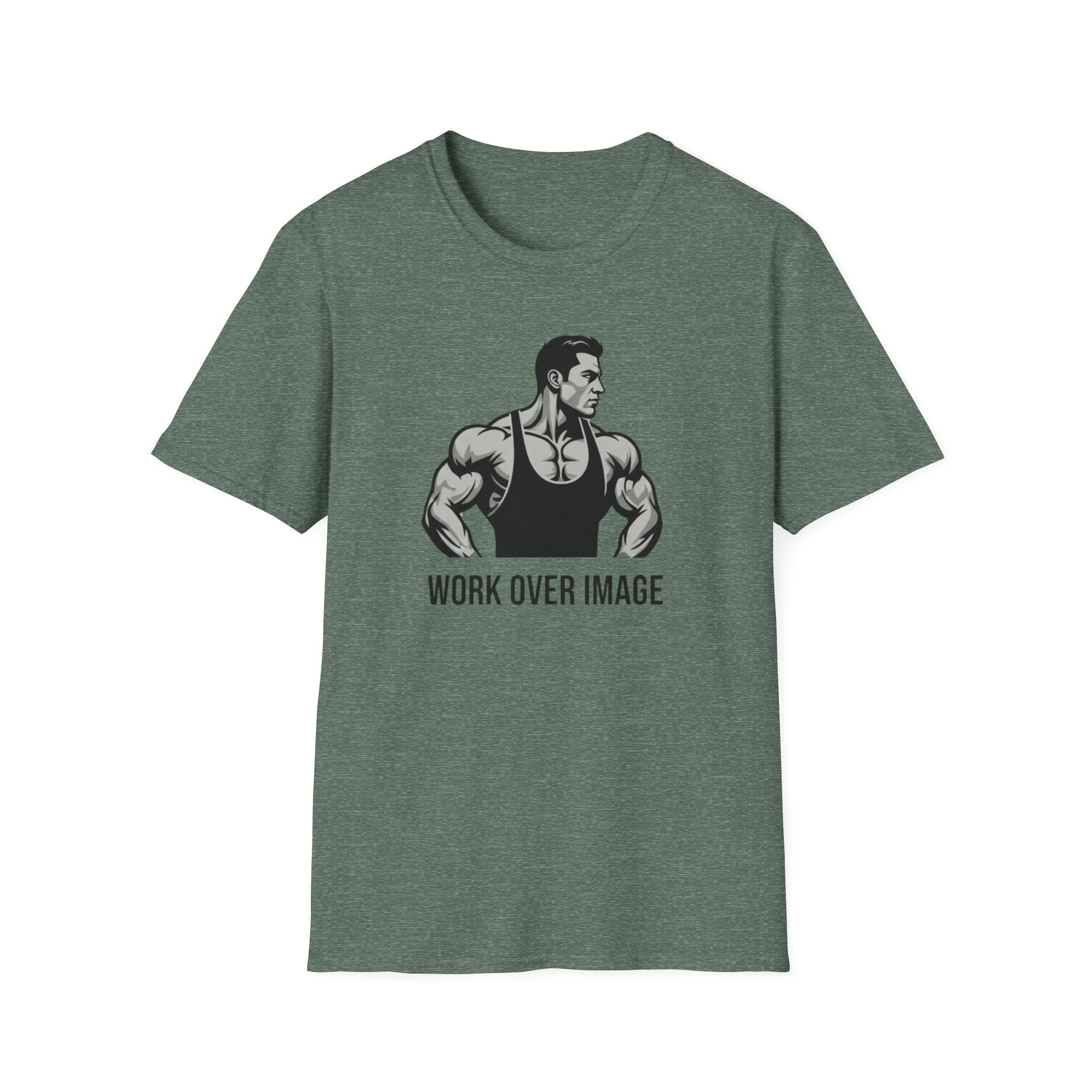 Work Over Image T-Shirt