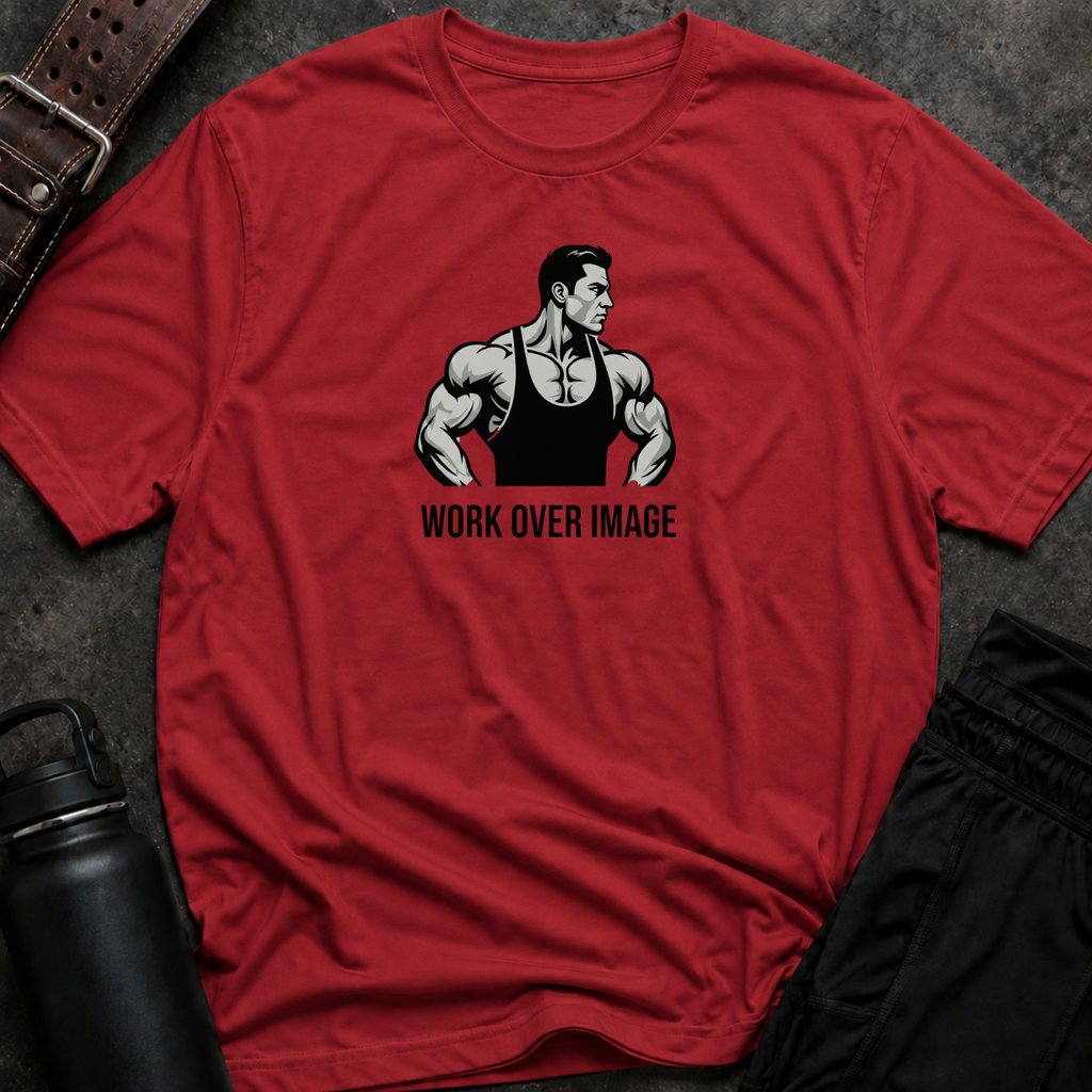 Work Over Image T-Shirt