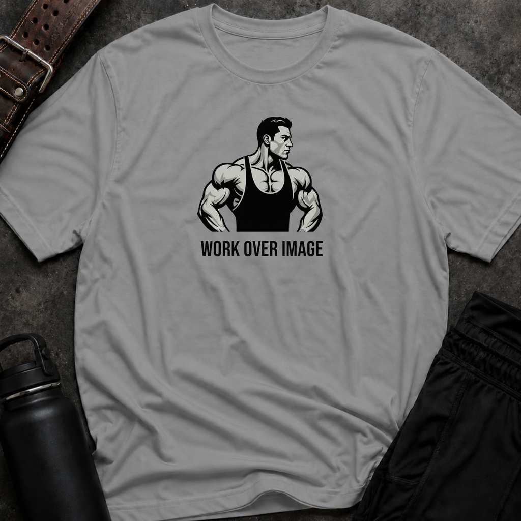Work Over Image T-Shirt